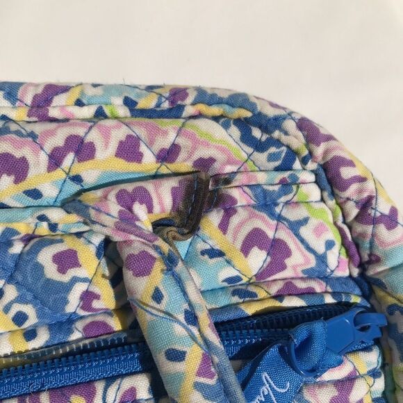Vera Bradley Laptop Computer Carry Bag Purse Blue ink stain near handle - Picture 7 of 9